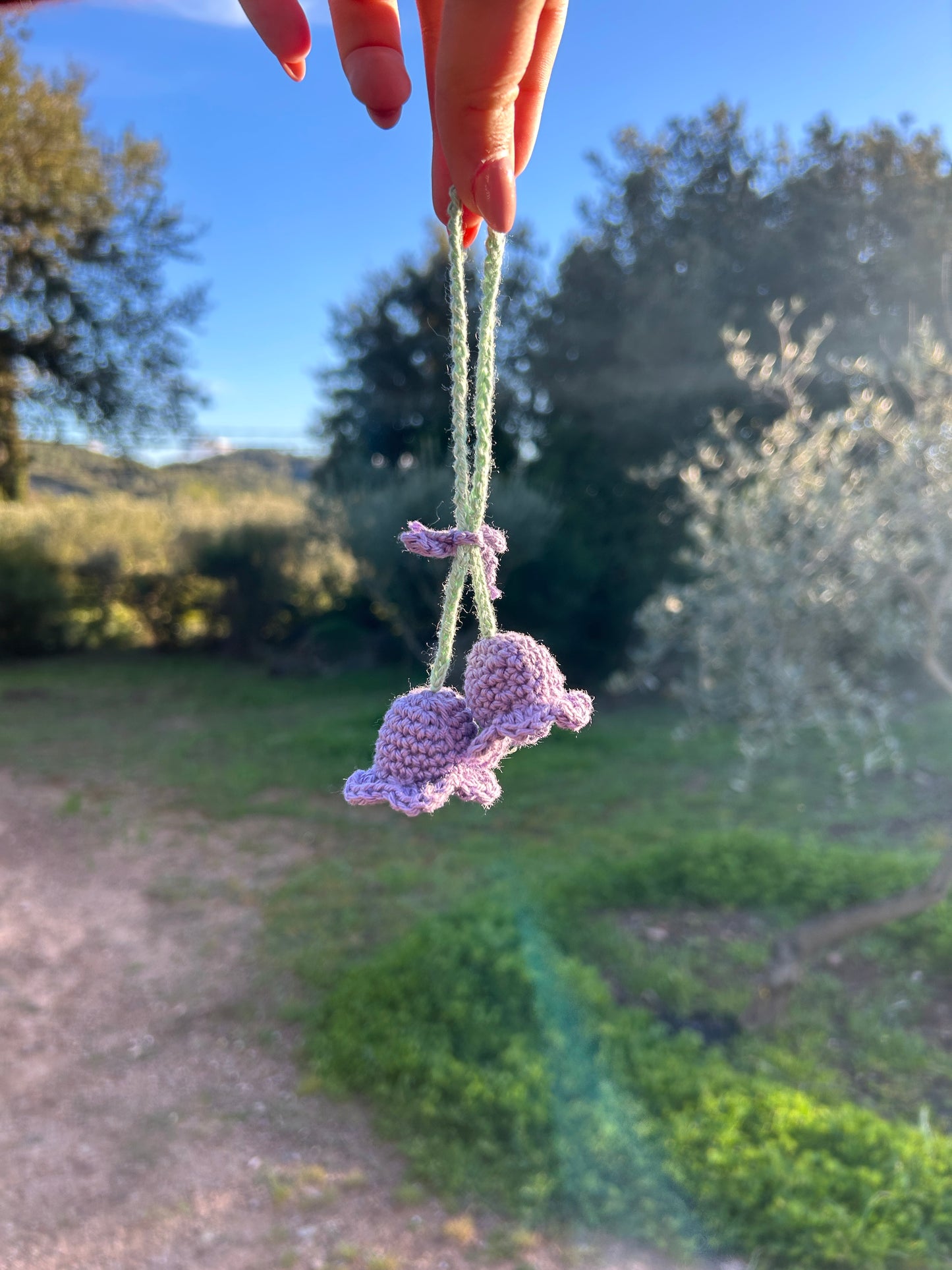 Bijou de rétroviseur Muguet Violet