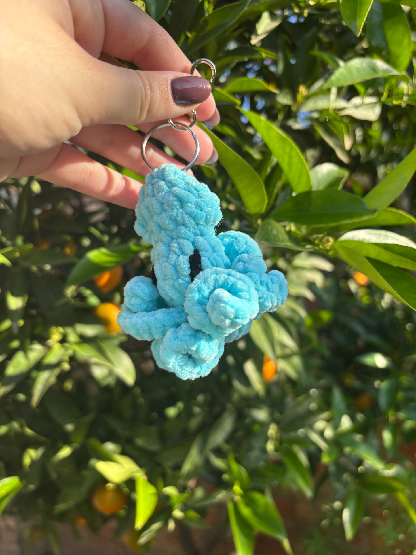 Porte clés seiche bleue